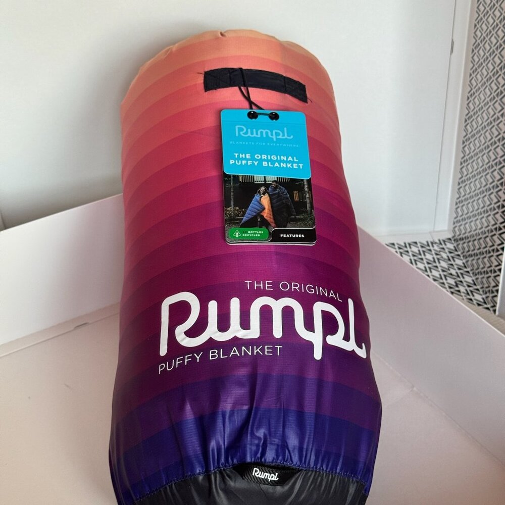 Rumpl Original Puffy Blanket Dawn Pixel Fade 1-Person NWT